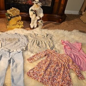Old Navy Kids Dresses - Pink, Gray, Multicolor
